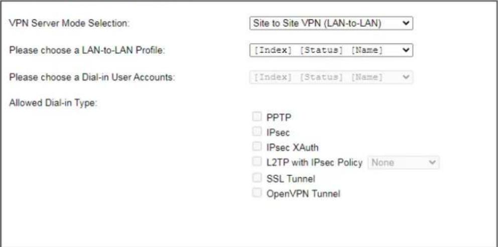 Draytek Vigor 3910 - I-10 VPN Server Wizard - 3
