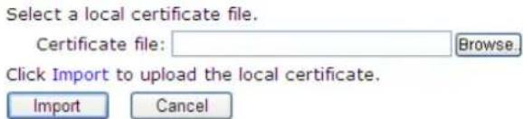 Draytek Vigor 3910 - Upload Local Certificate - 1