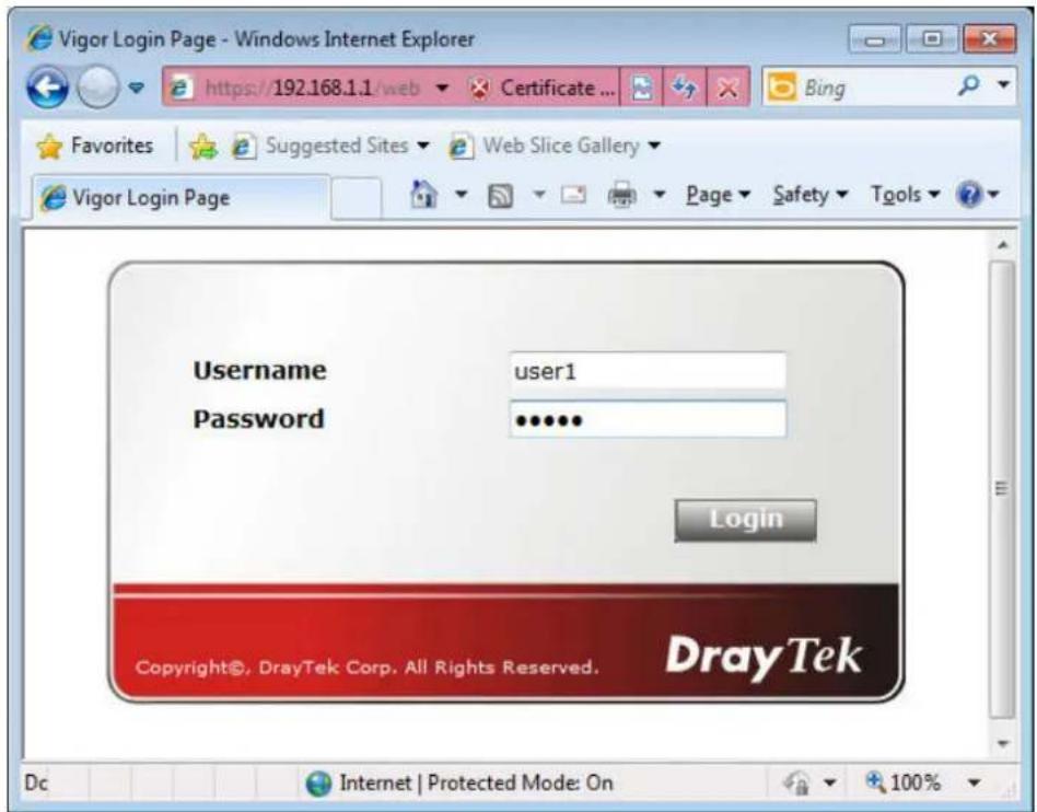 Draytek Vigor 3910 - Authentication via Web - 4