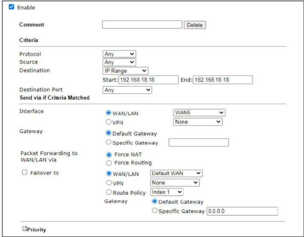 Draytek Vigor 3910 - Example 1: - 3