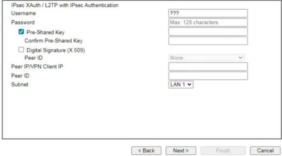 Draytek Vigor 3910 - VPN Authentication Setting - 1