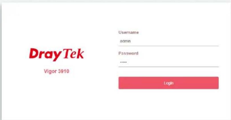 Draytek Vigor 3910 - Authentication via Web - 6