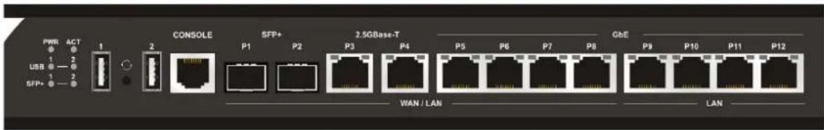 Draytek Vigor 3910 - I-1-1 Indicators and Connectors - 1