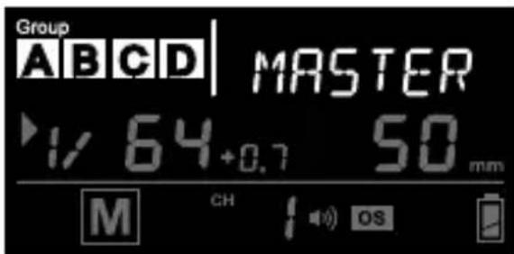 Cactus RF60x - Changing Parameters of the Master Flash - 1
