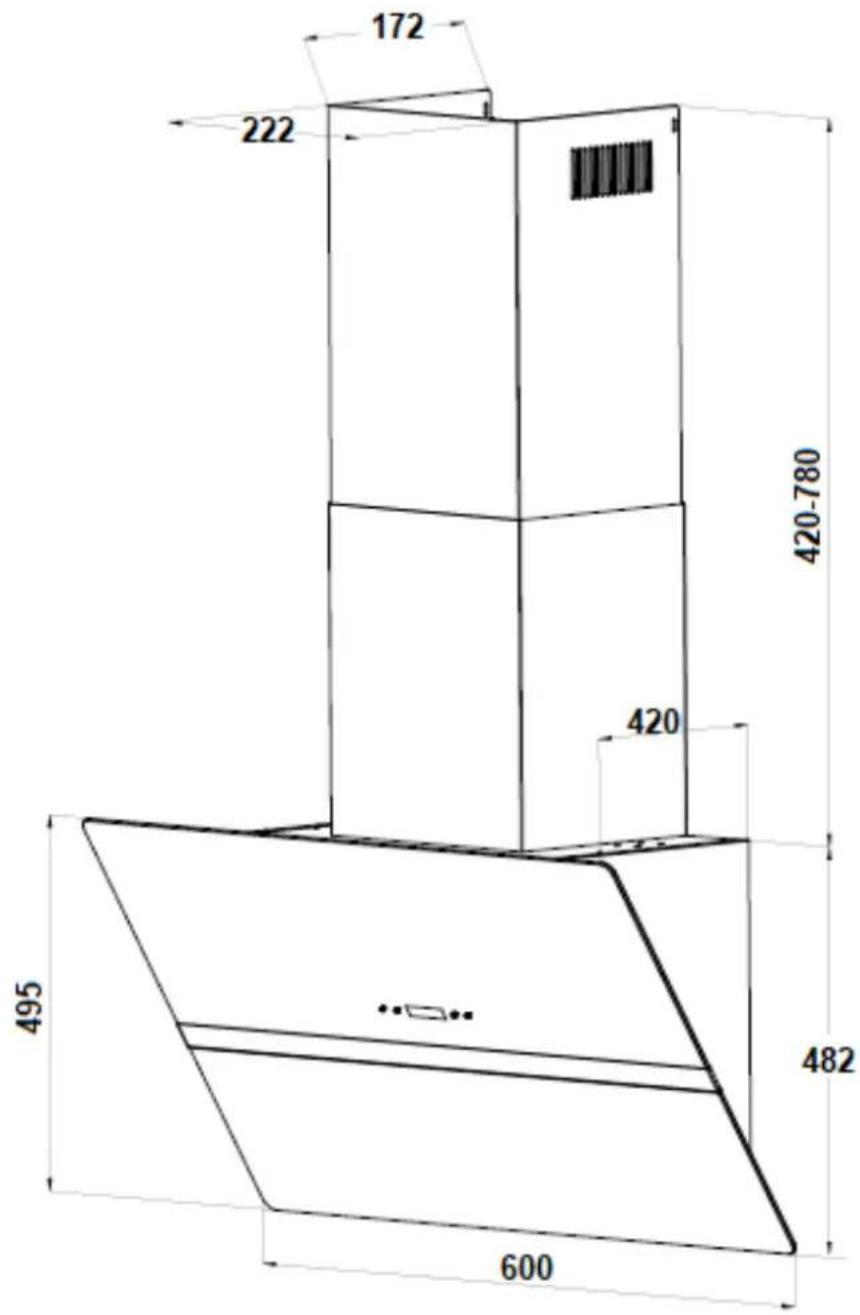 SCHNEIDER SL S4-90 A++ BTZ - Technische Zeichnung / Technical drawing - 1