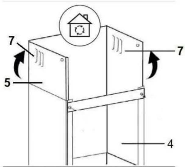 SCHNEIDER SL 10-60 ABTZ - b. INSTALLATION OF THE CHIMNEY/RECIRCULATION MODE - 1