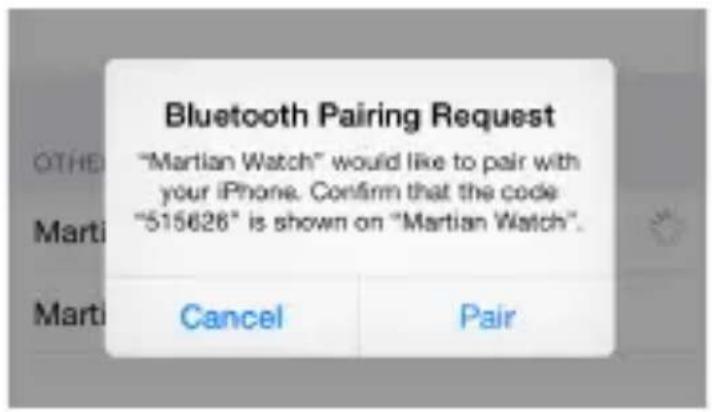 Martian Alpha T10 - Pair your Watch to iOS Devices - 2