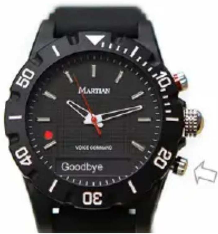 Martian Alpha T10 - Turning Your Watch On / Off - 2