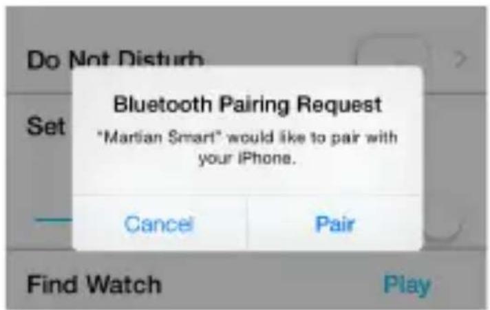 Martian Alpha T10 - Pair your Watch to iOS Devices - 4
