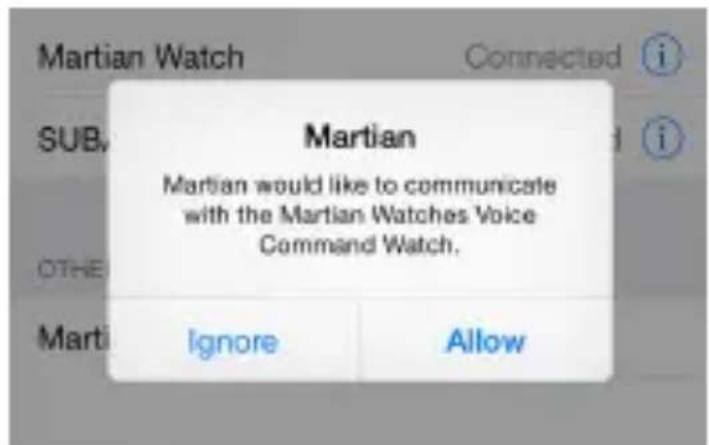 Martian Alpha T10 - Pair your Watch to iOS Devices - 3