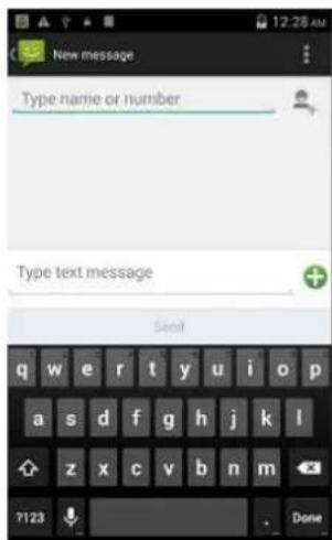 New message Type name or number Type text message Send q w e r t y u i o p a s d f g h j k l z x c v b n m 7123 Done