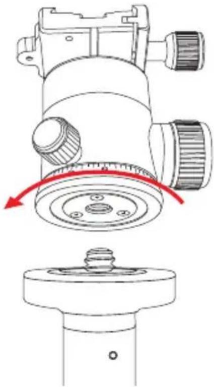Oben AT-3535 - THE TRIPOD MOUNTING SCREW - 2