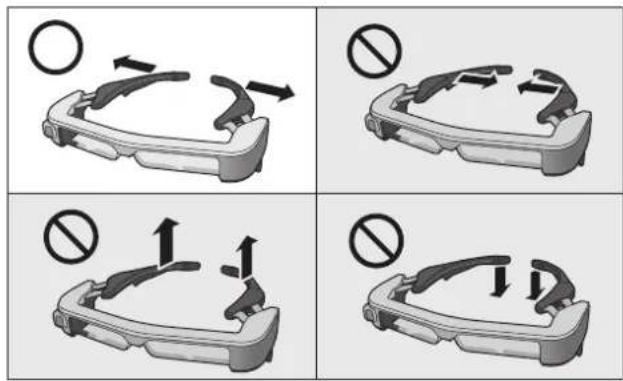 EPSON Moverio BT-35E - Caution Headset usage precautions - 1