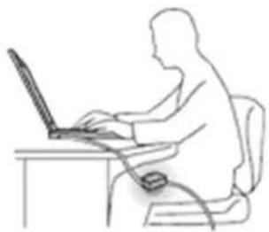 LENOVO ThinkBook 13s G2 - Protect yourself from the heat generated by the ac power adapter. - 1