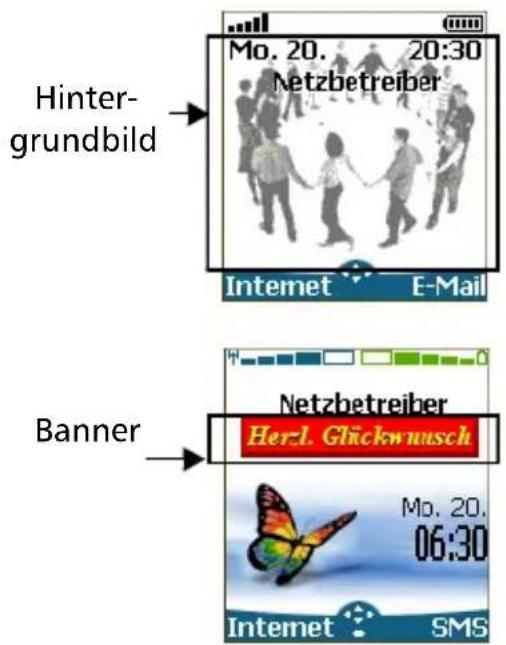 Hinter- grundbild Netzbetreiber Internet E-Mail Banner Netzbetreiber Herz. Glicknussch Mo. 20. 06:30 Internet SMS