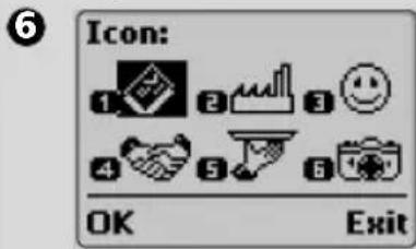 6 Icon: 1 2 3 4 5 6 OK Exit