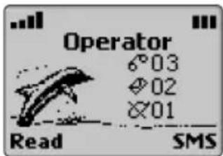 Operator 6°03 Ø02 Ø01 Read SMS