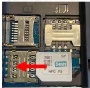 LOGICOM Le Posh 280 - Inserting and removing the SIM card - 2
