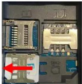 LOGICOM Le Posh 280 - Inserting and removing the SIM card - 3