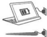 ALCATEL Plus 12 - Charging the tablet - 3