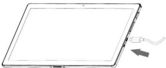 ALCATEL Plus 12 - Charging the tablet - 1