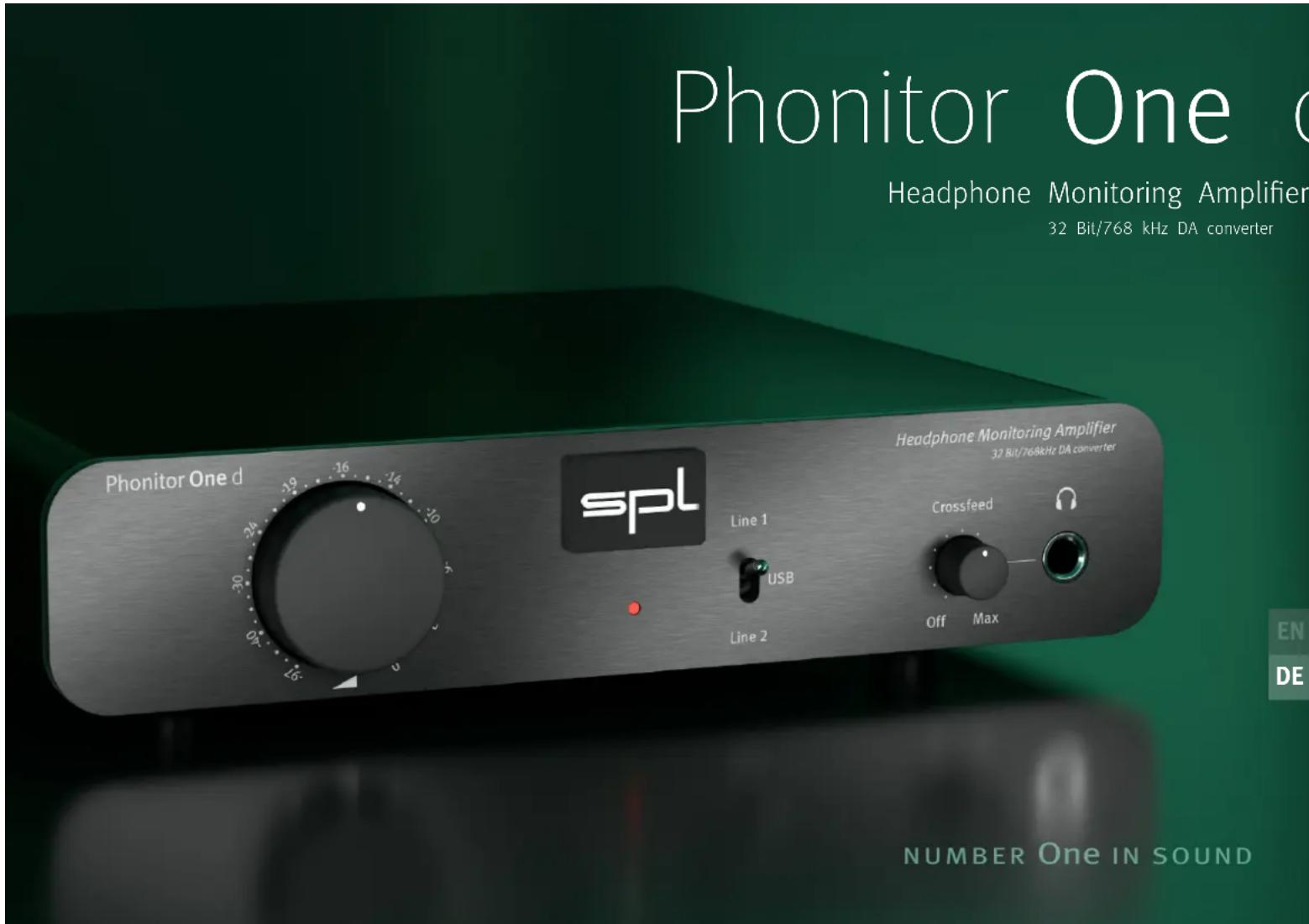 SPL Phonitor One d - Warning / Caution !! - 1