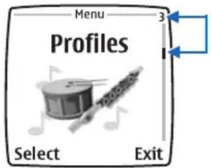 NOKIA 6560 - Scroll method - 1