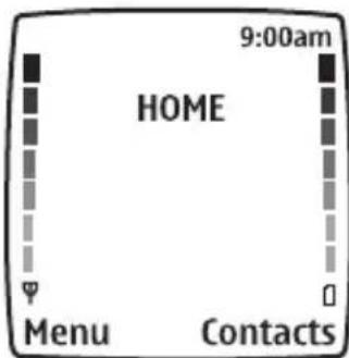 NOKIA 6560 - • THE START SCREEN - 1