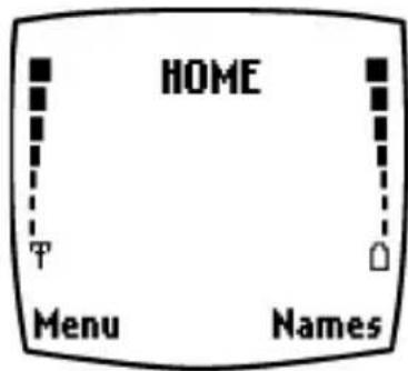 NOKIA 6360 - Return to the Start screen - 1