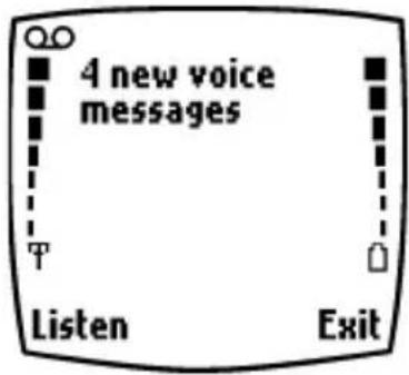 NOKIA 6360 - Use voice mail - 1