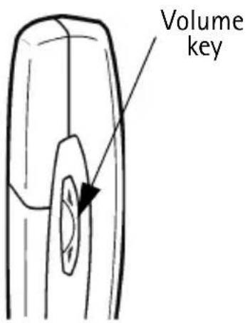NOKIA 6360 - • ADJUST THE VOLUME - 1