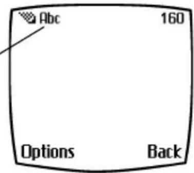 NOKIA 6360 - Enter letters - 1