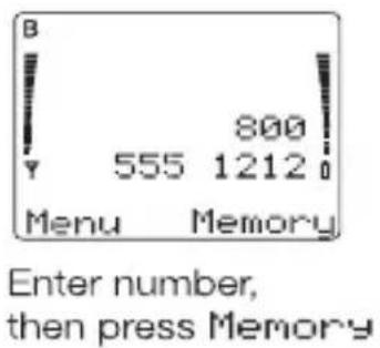 NOKIA 2180 - To store a name - 1