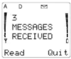 NOKIA 2180 - Receiving text messages and pages - 1