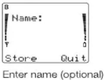 NOKIA 2180 - To store a name - 3