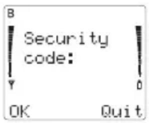 NOKIA 2180 - Security Code - 1