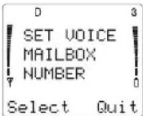 NOKIA 2180 - To store your voice mailbox number - 1