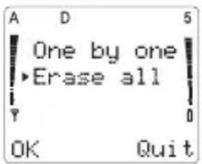 NOKIA 2180 - To erase all stored numbers - 1