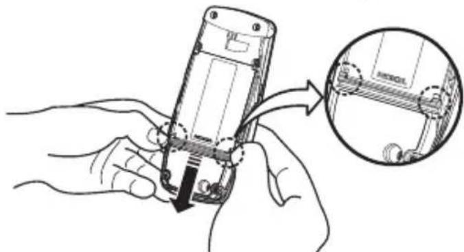 NOKIA 1220 - Remove the battery - 3