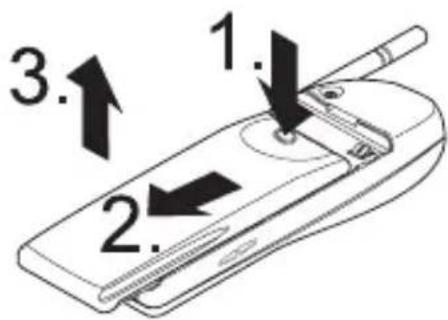 NOKIA 5120 - Removing the battery - 1