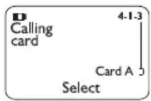 NOKIA 5120 - Calling card set-up - 1