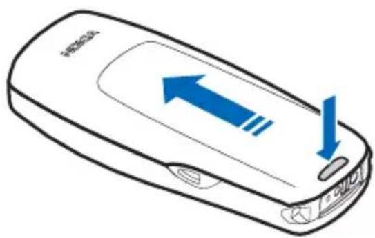 NOKIA 2260 - Remove the battery - 2