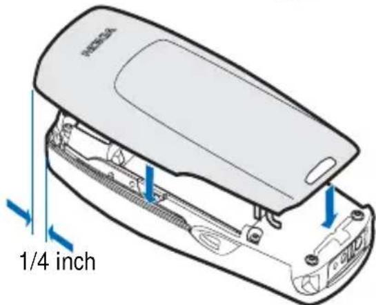 NOKIA 2260 - Install the battery - 2