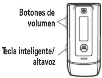Botones de volumen Tecla inteligente/ altavoz
