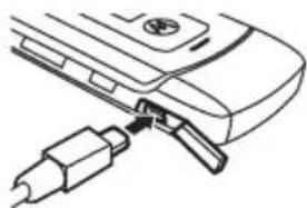 MOTOROLA W385 - Para cargar con el cargador: - 1