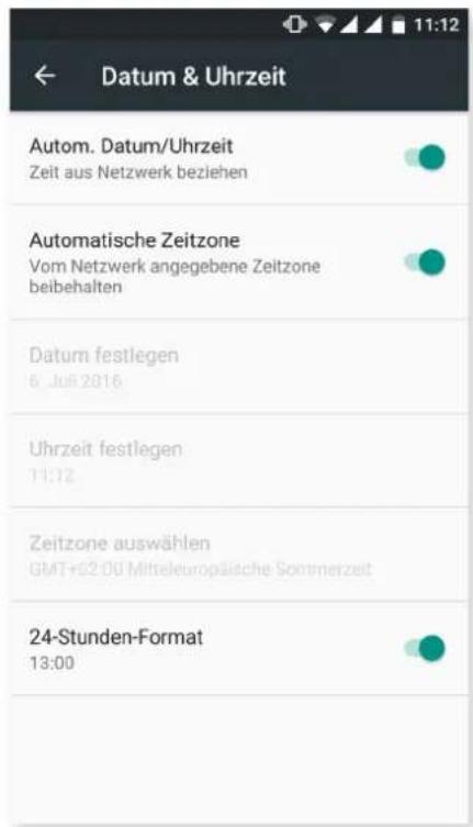 bq Aquaris U2 - DATUM UND UHRZEIT - 1