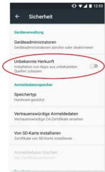 bq Aquaris U2 Lite - Anwendungen aus unbekannten Quellen - 1