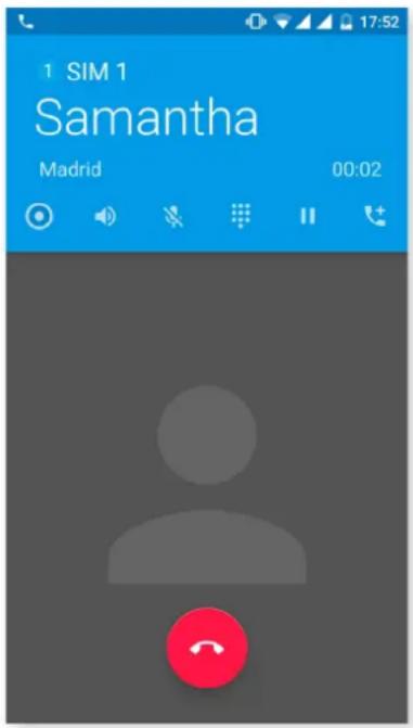 bq Aquaris U2 Lite - Optionen während eines Telefongesprächs - 8