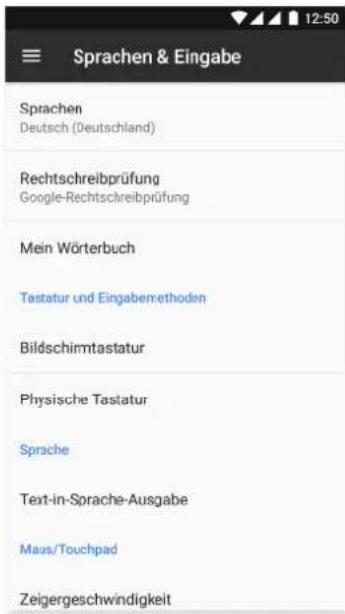 bq Aquaris VS Plus - SPRACHE UND TEXTEINGABE - 1