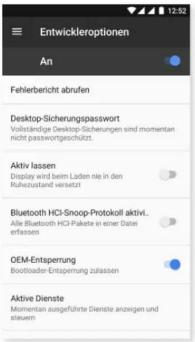 bq Aquaris VS Plus - { } ENTWICKLEROPTIONEN - 1